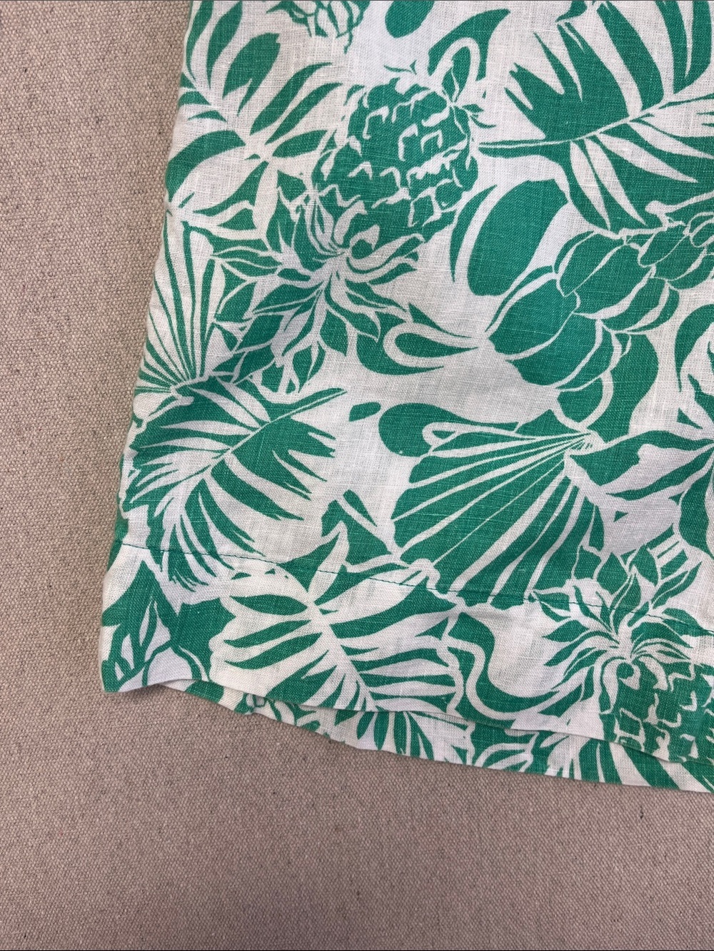 Nicole Miller New York 100% Linen Tropical Wide Leg Pants Size S - Picture 5 of 12